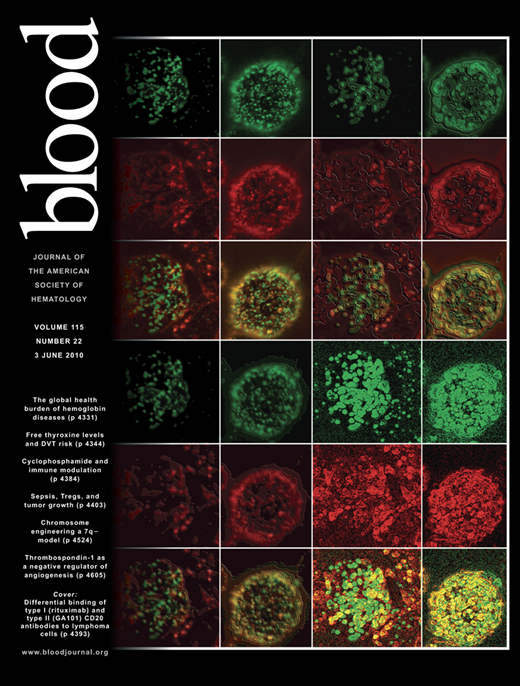 Blood Cover Image for Volume 115, Issue 22