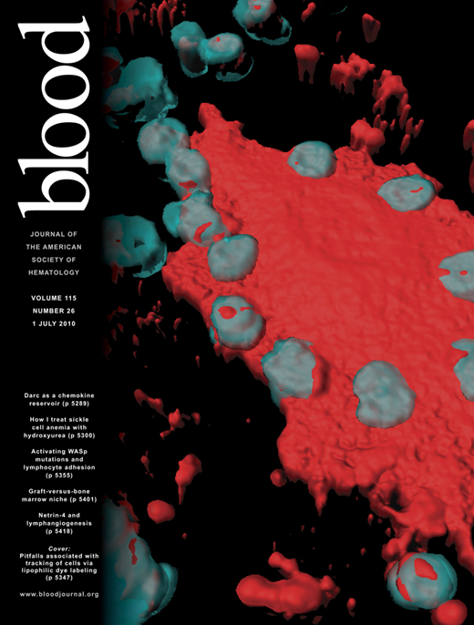 Blood Cover Image for Volume 115, Issue 26