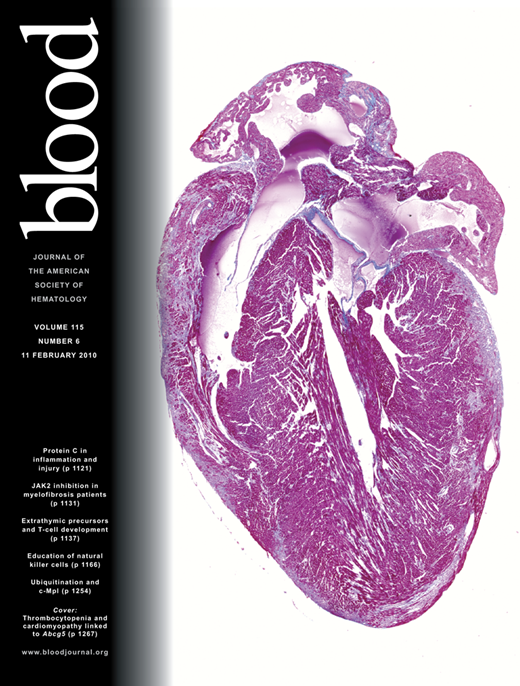 Blood Cover Image for Volume 115, Issue 6