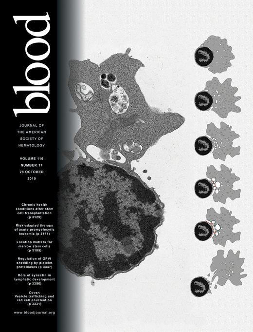 Blood Cover Image for Volume 116, Issue 17