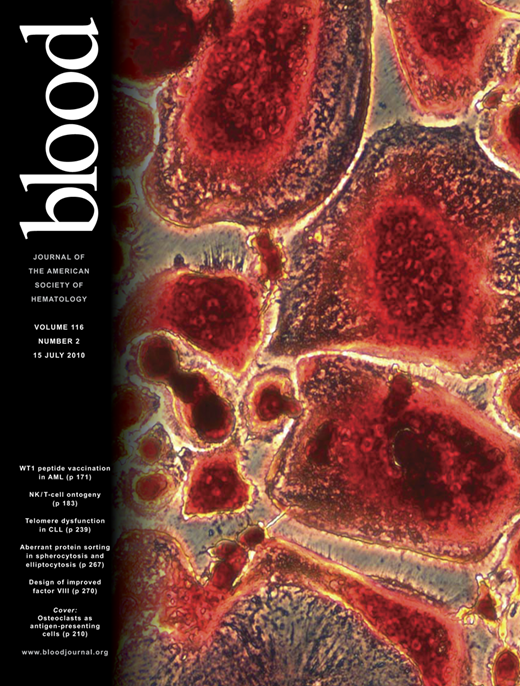 Blood Cover Image for Volume 116, Issue 2