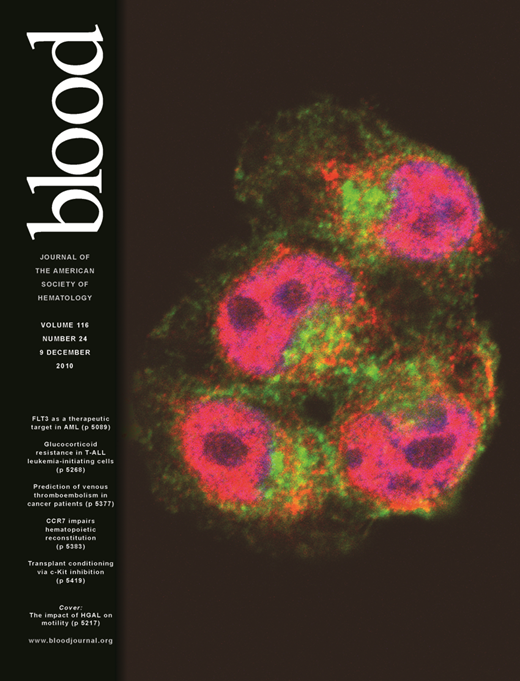 Blood Cover Image for Volume 116, Issue 24