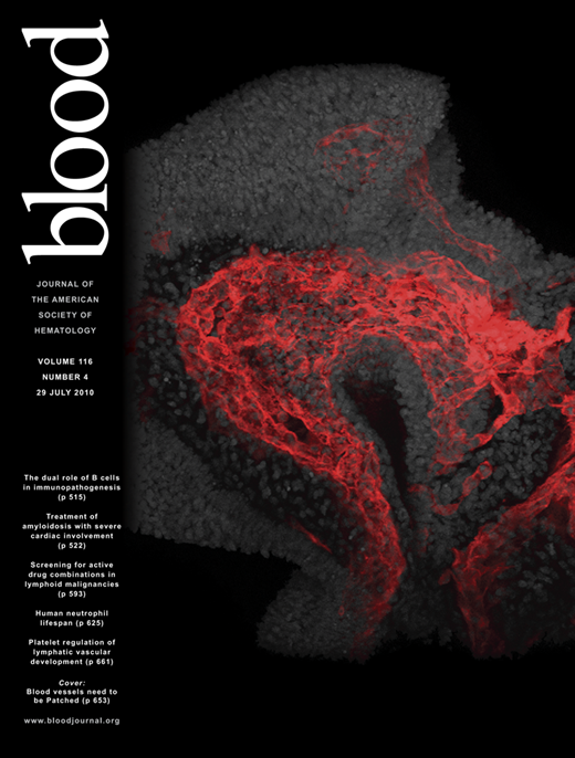 Blood Cover Image for Volume 116, Issue 4
