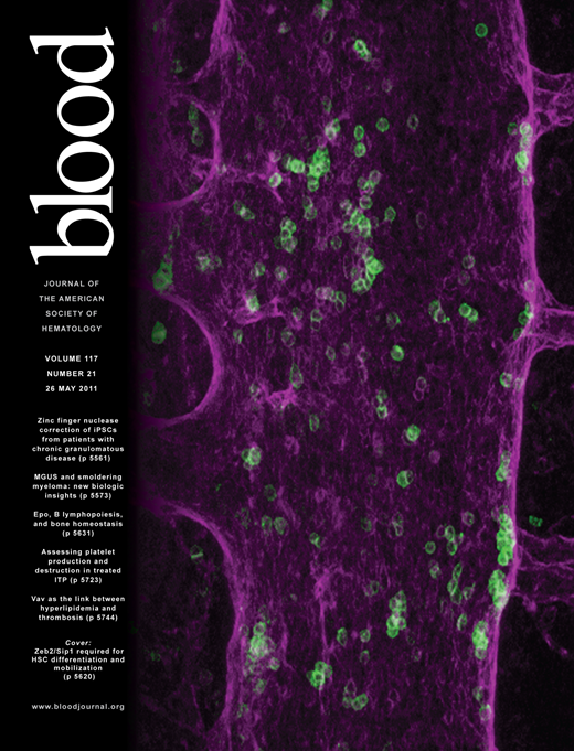 Blood Cover Image for Volume 117, Issue 21