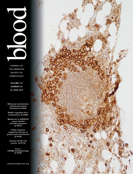 Blood Cover Image for Volume 117, Issue 24