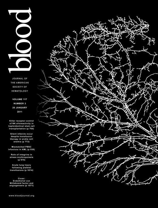 Blood Cover Image for Volume 117, Issue 3