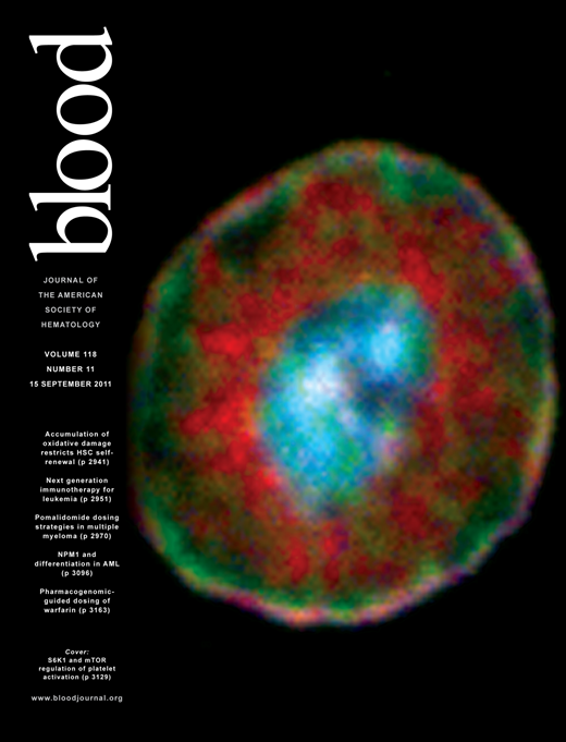 Blood Cover Image for Volume 118, Issue 11