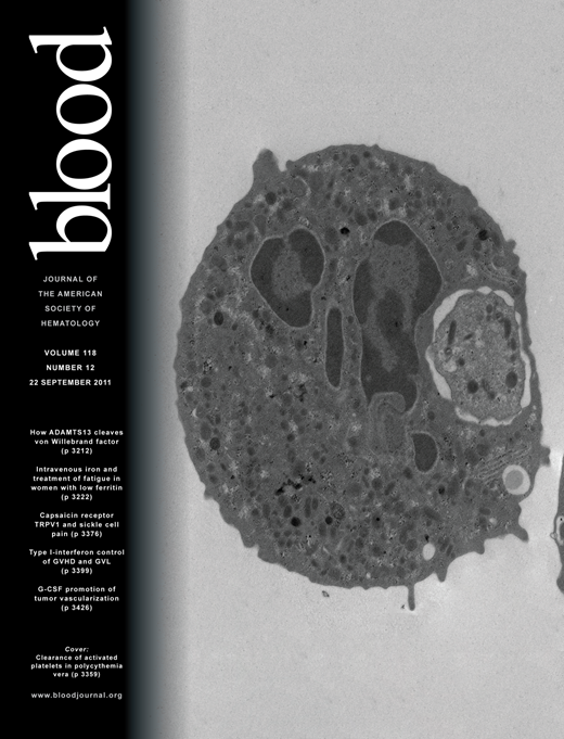 Blood Cover Image for Volume 118, Issue 12