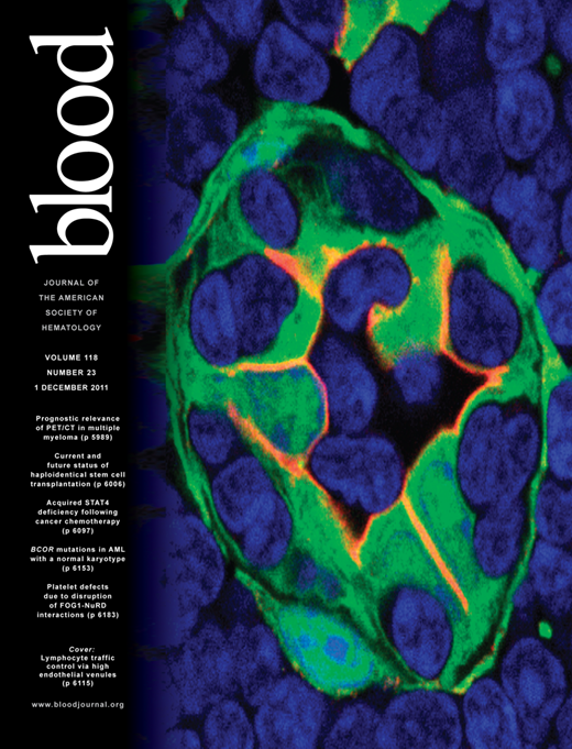 Blood Cover Image for Volume 118, Issue 23