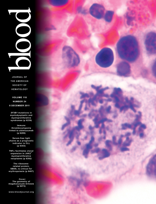 Blood Cover Image for Volume 118, Issue 24