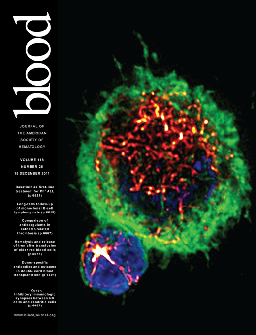 Blood Cover Image for Volume 118, Issue 25