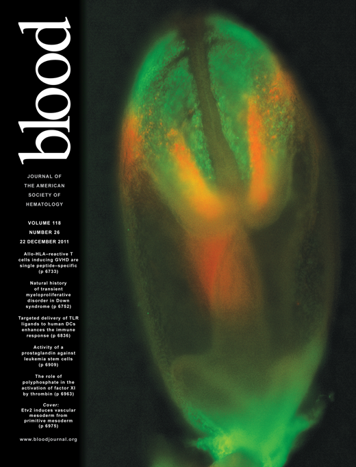 Blood Cover Image for Volume 118, Issue 26