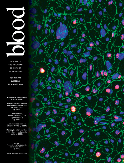 Blood Cover Image for Volume 118, Issue 8