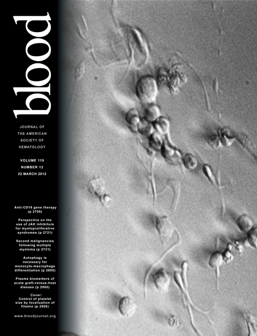 Blood Cover Image for Volume 119, Issue 12