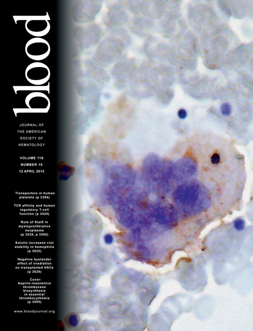 Blood Cover Image for Volume 119, Issue 15