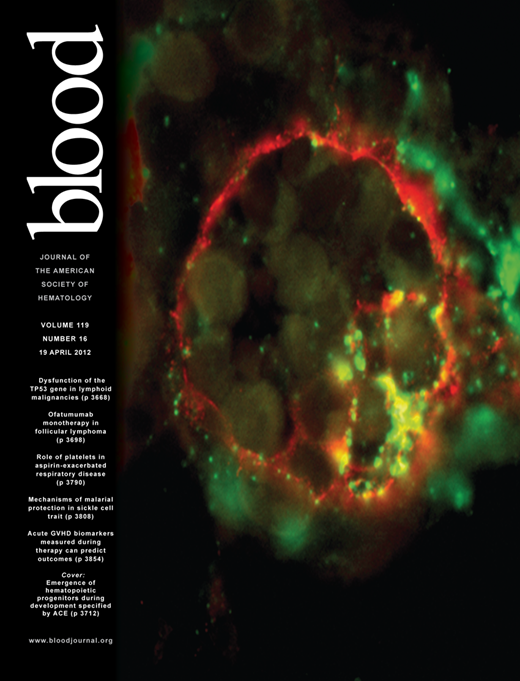 Blood Cover Image for Volume 119, Issue 16