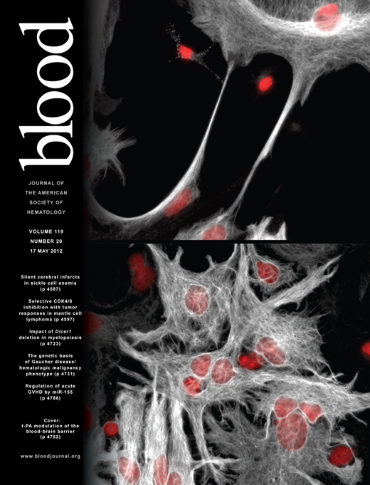 Blood Cover Image for Volume 119, Issue 20