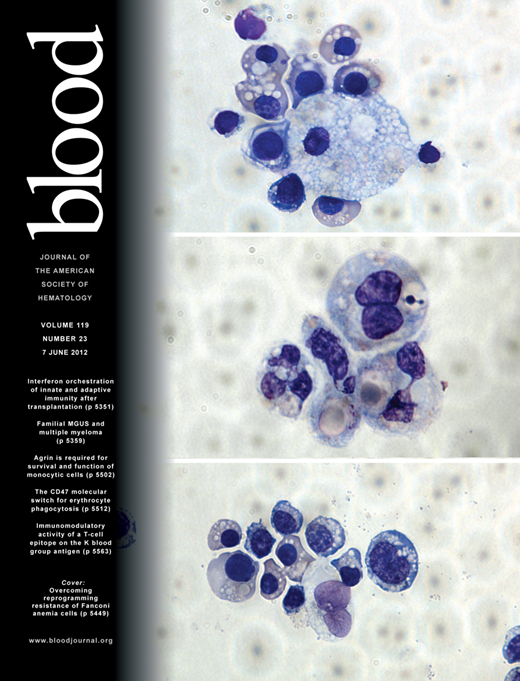 Blood Cover Image for Volume 119, Issue 23