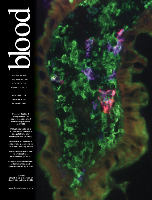 Blood Cover Image for Volume 119, Issue 25