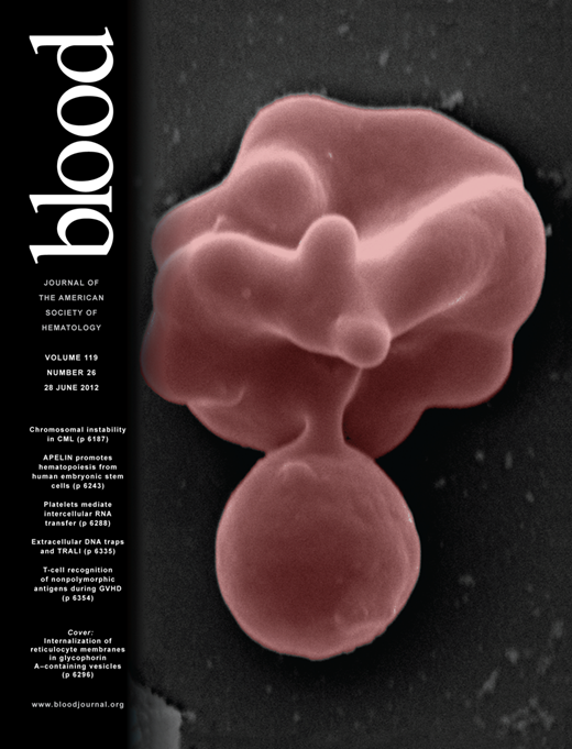 Blood Cover Image for Volume 119, Issue 26