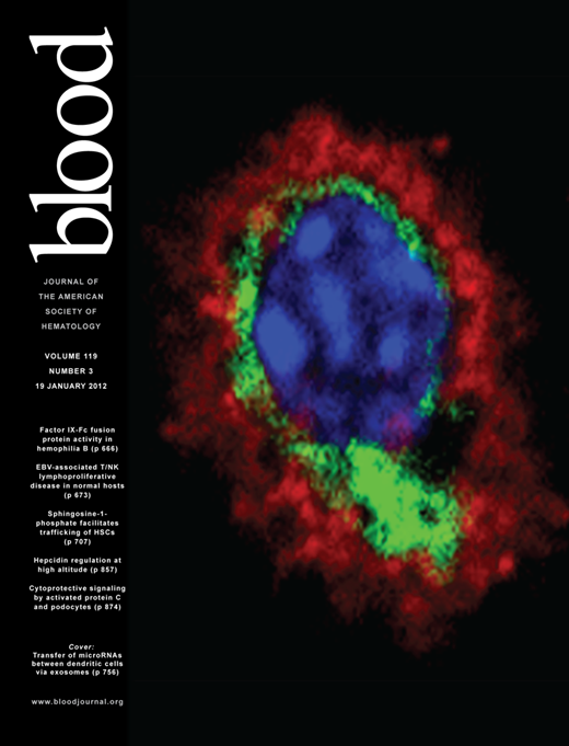 Blood Cover Image for Volume 119, Issue 3