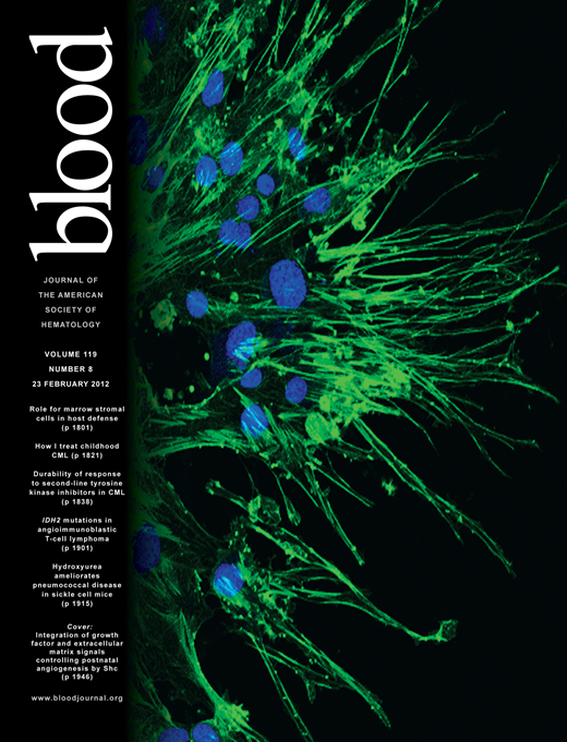 Blood Cover Image for Volume 119, Issue 8