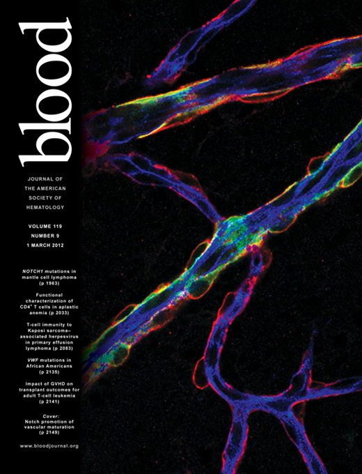 Blood Cover Image for Volume 119, Issue 9