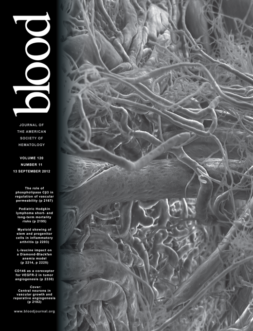 Blood Cover Image for Volume 120, Issue 11
