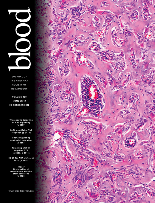 Blood Cover Image for Volume 120, Issue 17