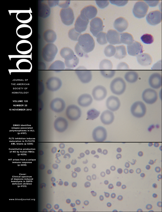 Blood Cover Image for Volume 120, Issue 20