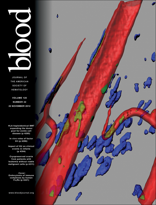 Blood Cover Image for Volume 120, Issue 22