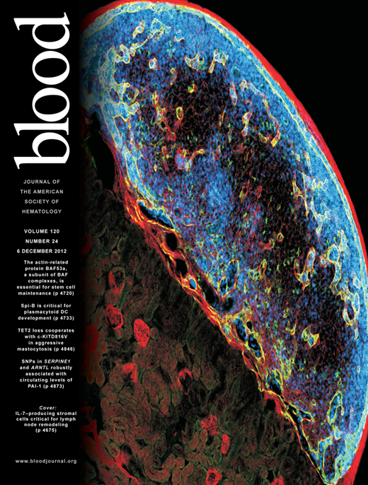 Blood Cover Image for Volume 120, Issue 24
