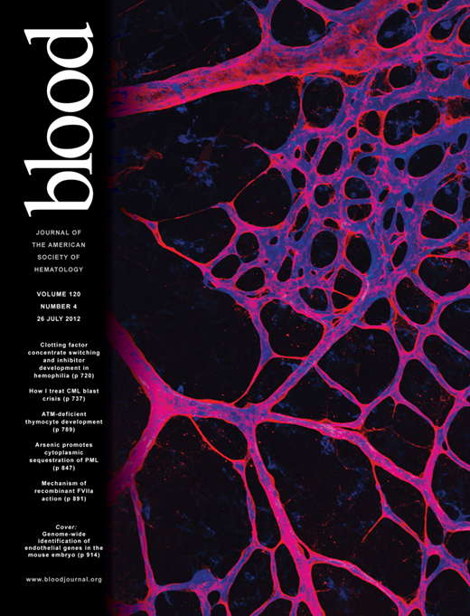 Blood Cover Image for Volume 120, Issue 4