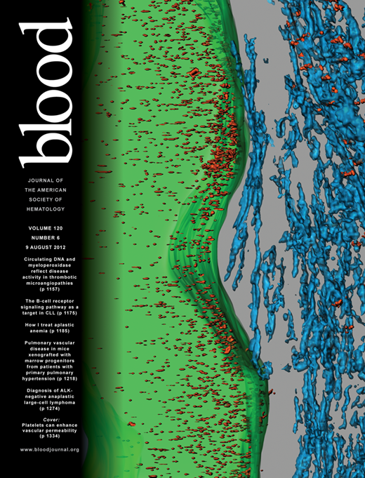 Blood Cover Image for Volume 120, Issue 6