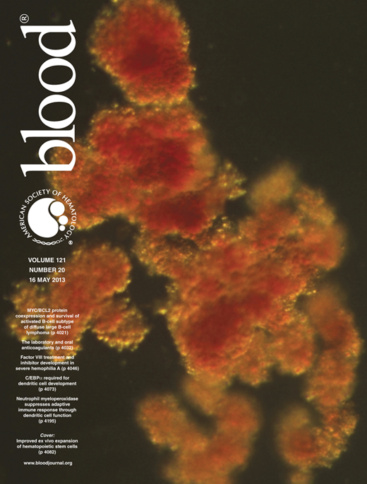 Blood Cover Image for Volume 121, Issue 20