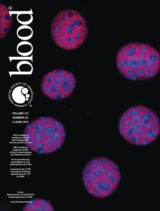 Blood Cover Image for Volume 121, Issue 23