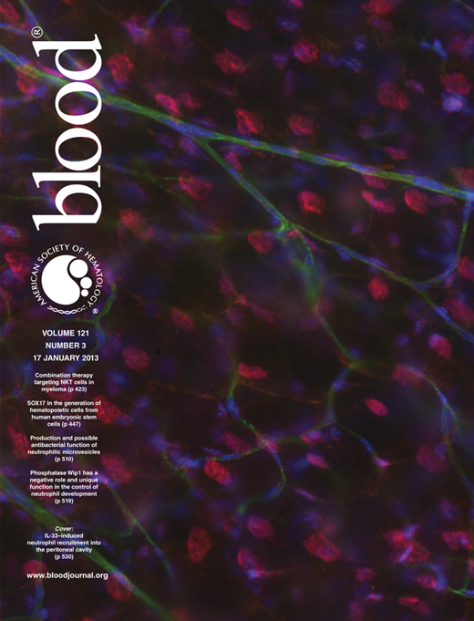 Blood Cover Image for Volume 121, Issue 3