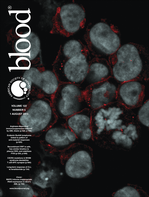 Blood Cover Image for Volume 122, Issue 5