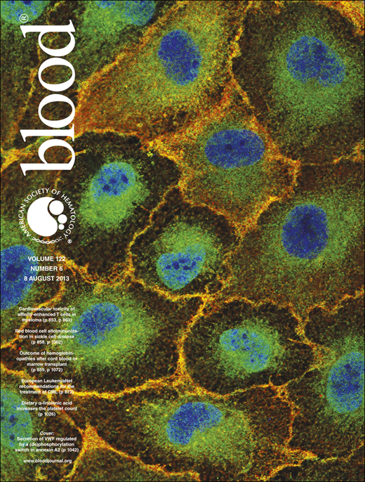 Blood Cover Image for Volume 122, Issue 6