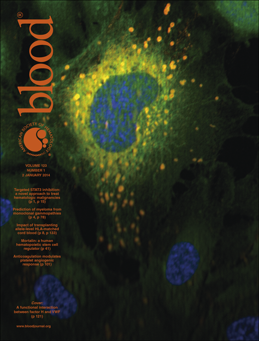 Blood Cover Image for Volume 123, Issue 1