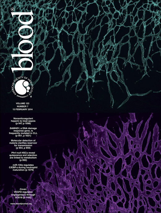 Blood Cover Image for Volume 123, Issue 7