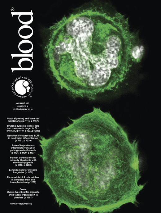 Blood Cover Image for Volume 123, Issue 8