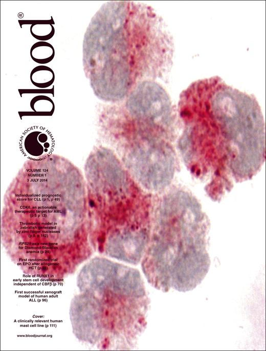 Blood Cover Image for Volume 124, Issue 1