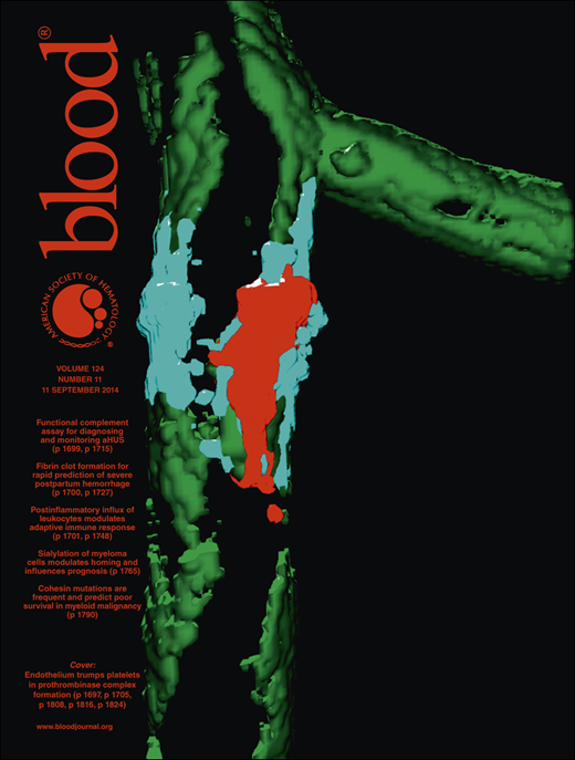 Blood Cover Image for Volume 124, Issue 11