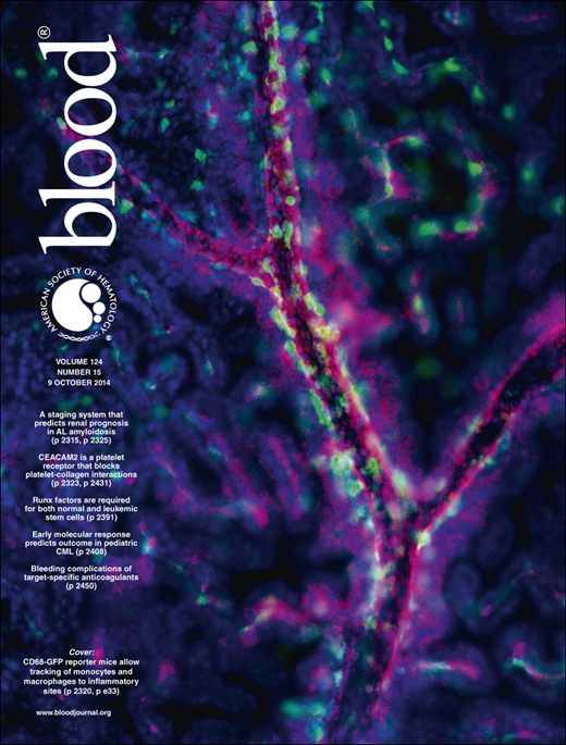 Blood Cover Image for Volume 124, Issue 15