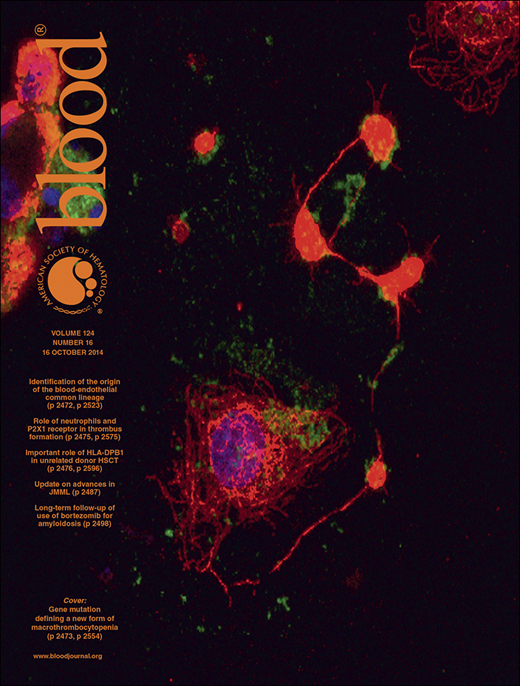 Blood Cover Image for Volume 124, Issue 16