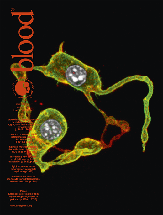 Blood Cover Image for Volume 124, Issue 17