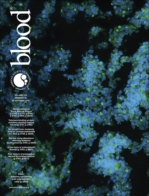 Blood Cover Image for Volume 124, Issue 18