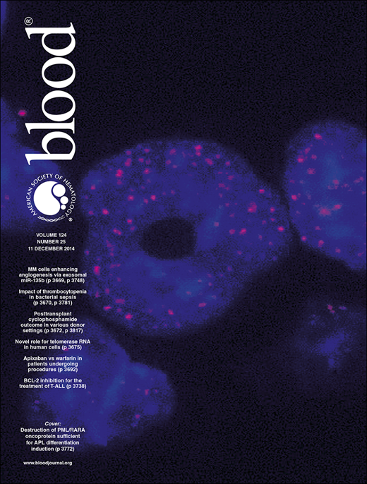 Blood Cover Image for Volume 124, Issue 25