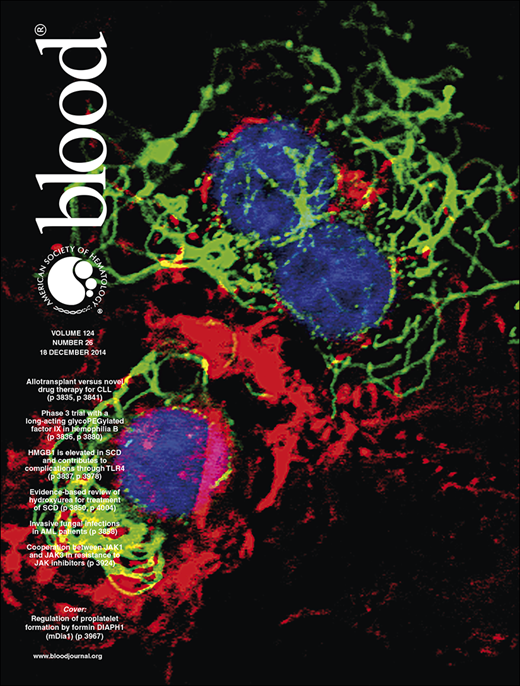 Blood Cover Image for Volume 124, Issue 26